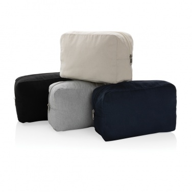 Logo trade promotional giveaways image of: Impact Aware™ 285 gsm rcanvas toiletry bag undyed