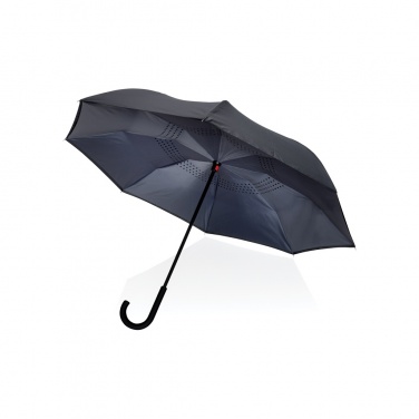 Logotrade corporate gift picture of: 23" Impact AWARE™ RPET 190T reversible umbrella