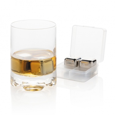 Logotrade promotional gifts photo of: Re-usable stainless steel ice cubes 4pc