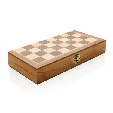 Logo trade advertising product photo of: Luxury wooden foldable chess set