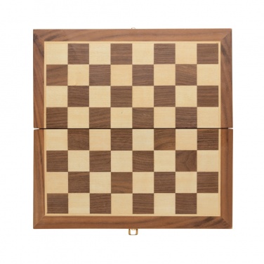 Logo trade promotional products picture of: Luxury wooden foldable chess set