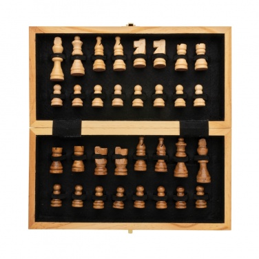 Logotrade promotional giveaways photo of: Luxury wooden foldable chess set