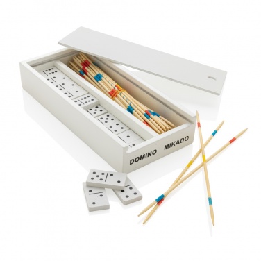 Logotrade business gift image of: Deluxe mikado/domino in wooden box
