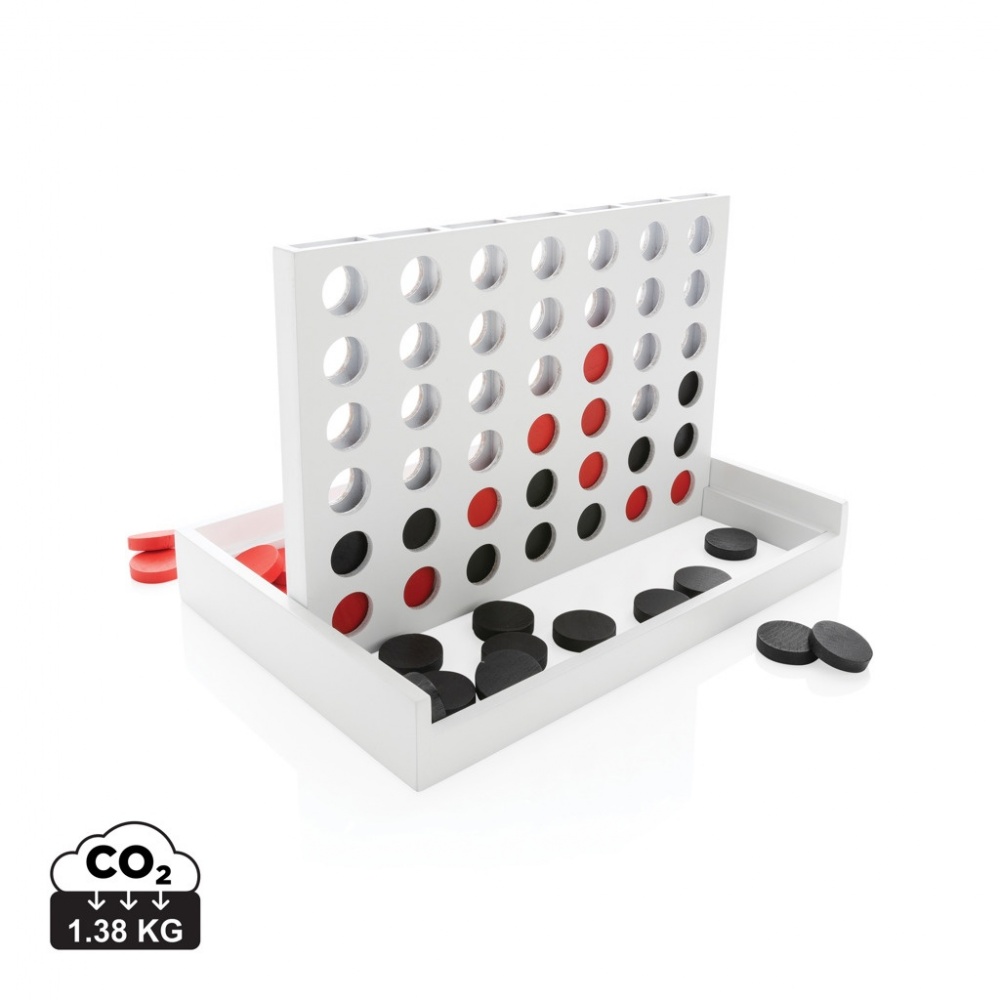 Logotrade promotional gift picture of: Connect four wooden game