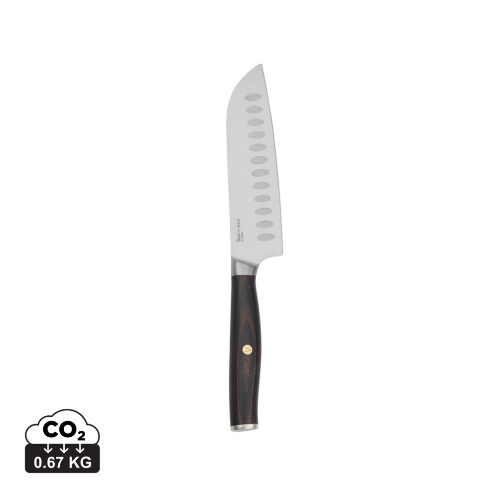 Logo trade promotional giveaways picture of: VINGA Tara RCS recycled steel santoku knife