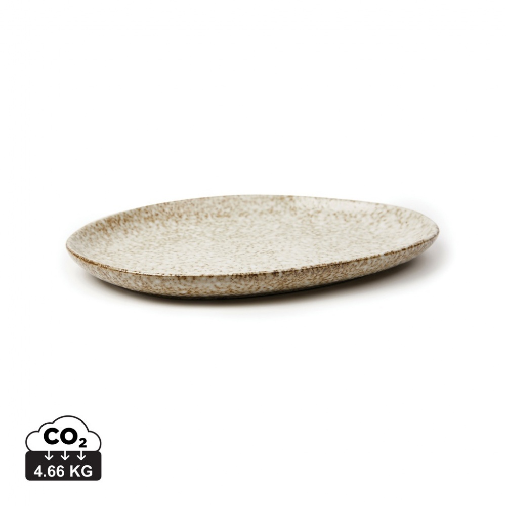Logo trade promotional products picture of: VINGA Nuvem stoneware serving plate