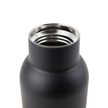 VINGA Ciro RCS recycled steel vacuum bottle 300 ml, black – detail view 3