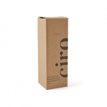Logo trade promotional product photo of: VINGA Ciro RCS recycled vacuum bottle 300ml