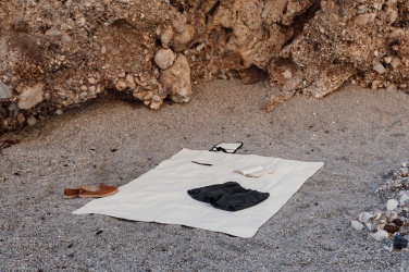 Logo trade promotional products image of: VINGA Volonne AWARE™ recycled canvas picnic blanket