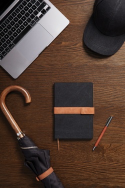 Logo trade promotional giveaways image of: VINGA Bosler RCS recycled paper notebook