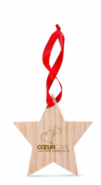 Logotrade promotional giveaway image of: Star shaped hanger