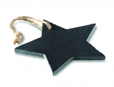 Logotrade promotional gift picture of: Slate xmas hanger star