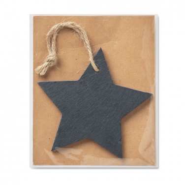 Logotrade promotional item picture of: Slate xmas hanger star