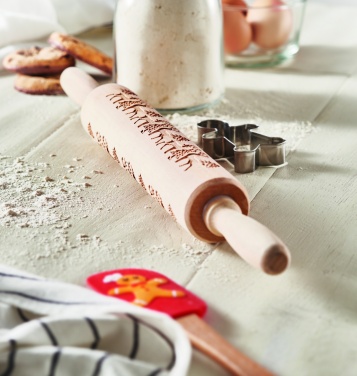 Logotrade corporate gift image of: Christmas pastry wooden rolling