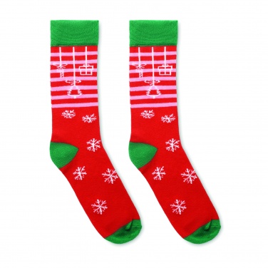 Logo trade promotional gifts picture of: Pair of Christmas socks M