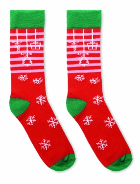Logo trade promotional giveaways picture of: Pair of Christmas socks L