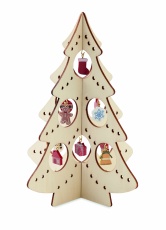 Wooden Xmas tree decoration