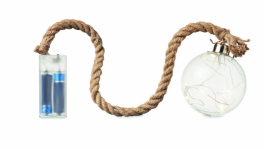 Logo trade promotional giveaways image of: Glass bauble LED light