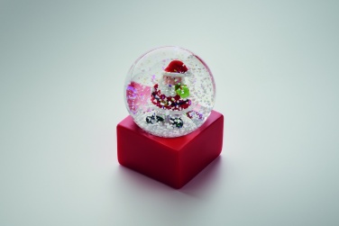 Logo trade promotional giveaways picture of: Small snow ball glass ornament