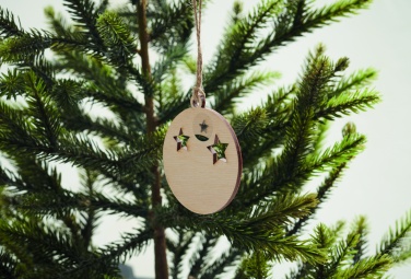 Logotrade promotional merchandise image of: Wooden bauble shape hanger
