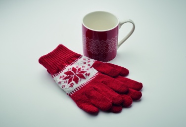 Logotrade promotional product image of: Winter gift mug and gloves set