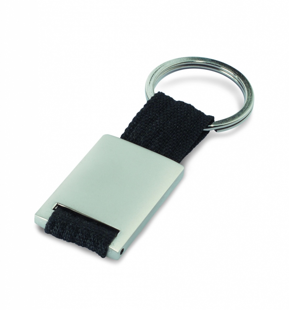 Logotrade promotional giveaways photo of: Metal rectangular key ring Espoo