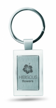 Logo trade promotional merchandise photo of: Metal key ring Turku