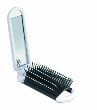 Logotrade promotional products photo of: Foldable hairbrush with mirror