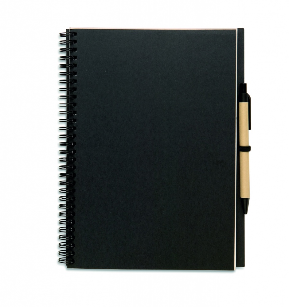 Logotrade promotional giveaways photo of: Recycled notebook with pen