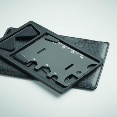 Logo trade advertising products image of: Multi-tool pocket phone stand