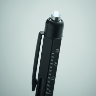 Logo trade promotional product photo of: Spirit level pen with ruler