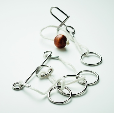 Logotrade corporate gift image of: Set of 2 metal brain teasers