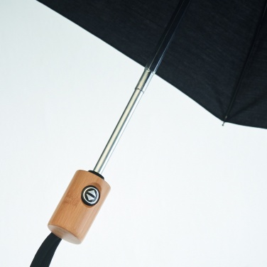 DRIP 21 inch auto open/close foldable umbrella with bamboo handle – detail view 5