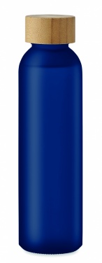 Frosted glass bottle 500 ml, Transparent Blue – detail view 2