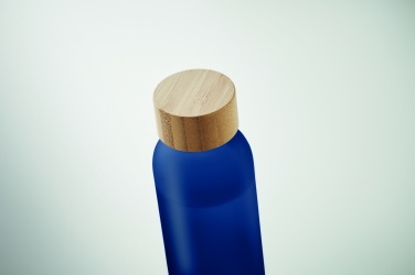 Frosted glass bottle 500 ml, Transparent Blue – detail view 6