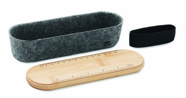 Logo trade promotional products picture of: RPET felt pencil case with lid