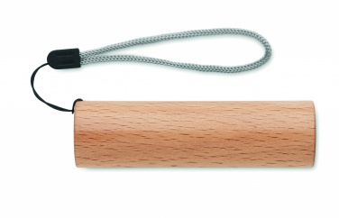 Logotrade promotional giveaway picture of: Beech wood rechargeable torch
