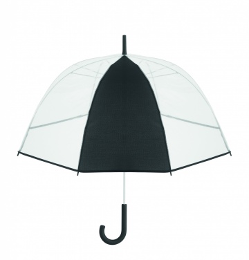 Logo trade promotional merchandise photo of: Transparent 23 inch manual open umbrella