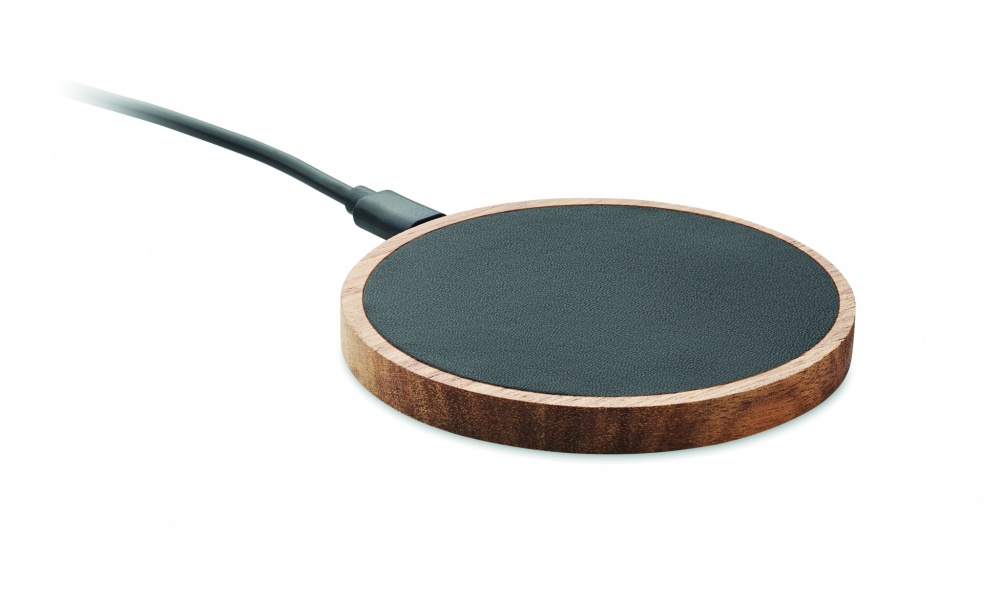 Logotrade promotional giveaway picture of: Wireless charger in acacia 15W