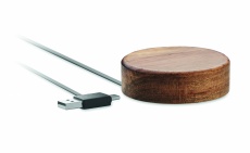 Wireless charger in acacia 15W