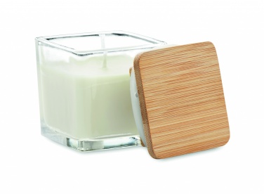 Logo trade business gifts image of: Squared fragranced candle 50gr