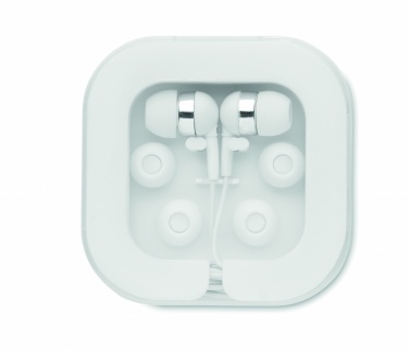 Logo trade promotional giveaways picture of: Ear phones with silicone covers