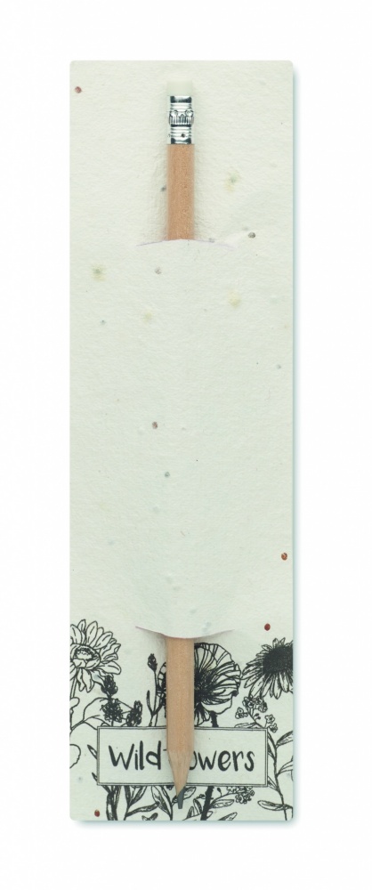 Logotrade advertising product image of: Natural pencil in seeded pouch