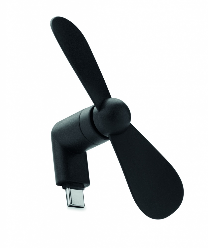Logo trade corporate gifts image of: Portable USB-C fan