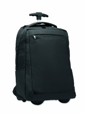 A portable backpack trolley with wheels, made of 600D RPET polyester