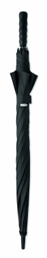 LLUVIA 27 inch windproof auto open umbrella in RPET, Black – detail view 3