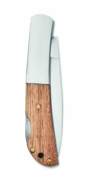 Logotrade business gift image of: Foldable knife in acacia wood