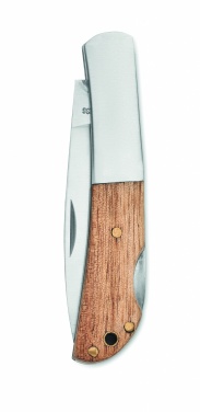 Logotrade promotional product image of: Foldable knife in acacia wood