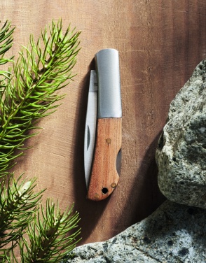 Logotrade promotional gift image of: Foldable knife in acacia wood
