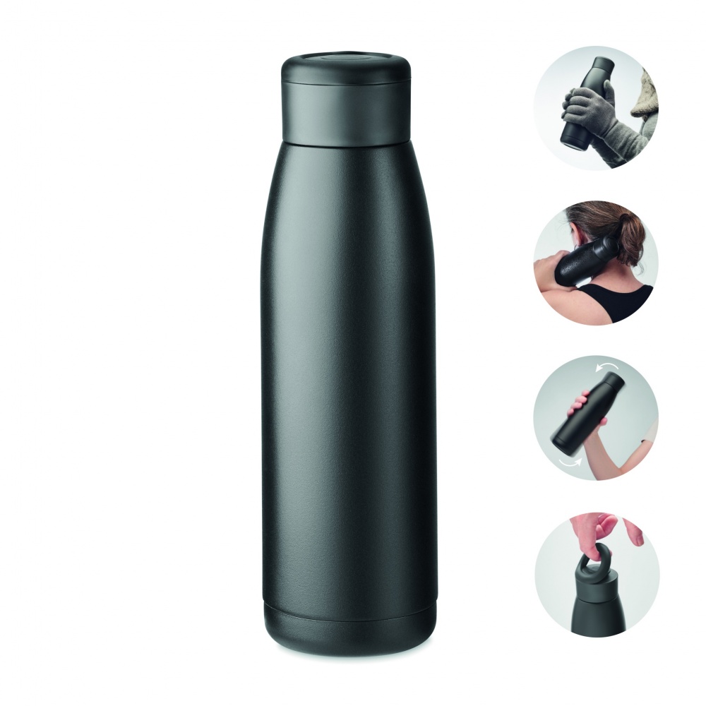 Logo trade promotional products image of: Heat-cool double wall bottle